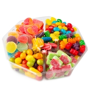 7 Section Candy Gift Basket - 1 LB Platter
