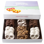 Black and White Chocolate Covered Pretzels Gift Box