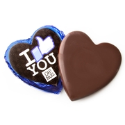 'I Like You' Dark Belgian Chocolate Messgage Heart