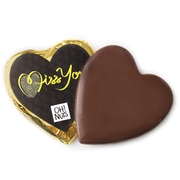 'Miss You' Dark Belgian Chocolate Message Heart