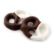 Black and White Chocolate Covered Pretzels