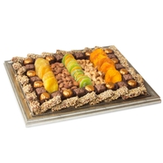 Silver Picture Frame Gift With Dried Fruits and Chocolates