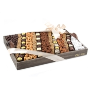 Large Nuts & Chocolate Line-Up Gift Basket 