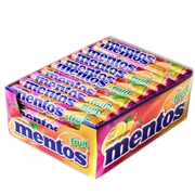 Mentos Fruit Candy Rolls - 40CT Case