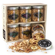 Oh! Nuts® Healthy Granola Gift Box - 6 Flavor Jars