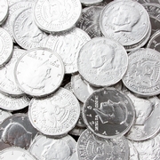 Silver Chocolate Coins - 1 LB Bag
