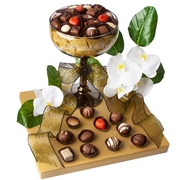 Dairy Chocolate & Nuts XL Martini Cup Gift Basket