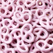 Pink Yogurt Covered Pretzels - Raspberry