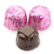 Non-Dairy Hazelnut Pink Foiled Chocolate Truffles - 5 LB