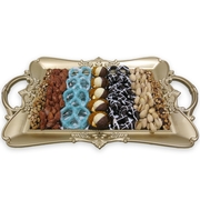 Hanukkah Mirror Tray Chocolate and Nuts - Israel Only