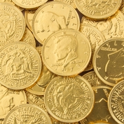 Gold Chocolate Coins - 1 LB Bag