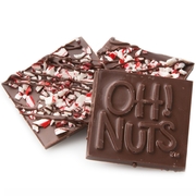 Oh! Nuts Peppermint Dark Chocolate Bark Square