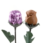Sweet Heart Chocolate Foiled Roses - Lavender - 48CT