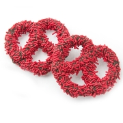 Chocolate Covered Pretzels with Red Sprinkles - 10CT Box