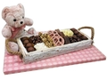 Baby Gift Basket Teddy Bear - Israel Only