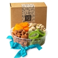 4 Section Dried Fruits & Nuts Gift Platter [Kiwi, Almonds, Pistachios and Apricots]