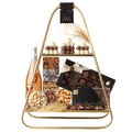 Luxe - Purim Triangle Luxury Mirrored Display Gift Basket Mishloach Manos 