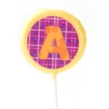 'A' Letter Hard Candy Lollipop