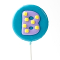 'B' Letter Hard Candy Lollipop