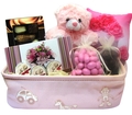 Pink Perfection Baby Girl Basket - Israel Only