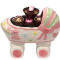 Baby Girl Ceramic Carriage