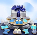 12 Hand Decorated Chanukah Cookies in a Gift Box