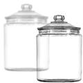 Glass Candy Jars with Glass Lids - 1/2 Gallon - 6CT Case