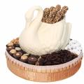 White Chocolate Swan Gift Basket