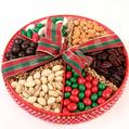 Old Large Holiday Beaded Gift Tray