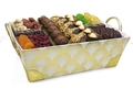 Gold Mesh Chocolate & Nut Basket - Israel Only