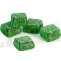 Premium Green Jelly Squares - Lime