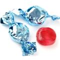 Light Blue Foiled Hard Candy - Raspberry