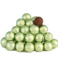Leaf Green Foiled Milk Chocolate Balls