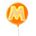 'M' Letter Hard Candy Lollipop