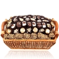 Holiday Chocolate Truffle Wicker Gift Basket