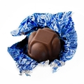 Non-Dairy Dark Blue Foiled Diamond Chocolate Truffles
