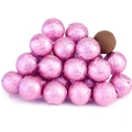 Light Pink Foiled Milk Chocolate Balls