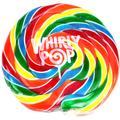 10 oz Rainbow Swirl Whirly Pops - 17 Inches 