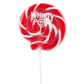 Red & White Swirl Whirly Pops - Cherry