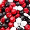 Red, Black & White M&M's Chocolate Candy