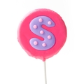 'S' Letter Hard Candy Lollipop