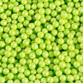 Lime Green Shimmer Pearl Candy Beads