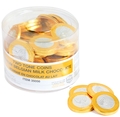 Nut-Free Two Tone Milk Chocolate Coins Tub - 70 Count