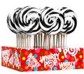 Black & White Swirl Whirly Pops - Mixed Berry