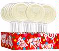White & White Swirl Whirly Pops - Vanilla
