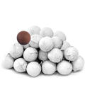 White Foiled Milk Chocolate Balls