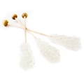 White Unwrapped Rock Candy Crystal Sticks - 72CT Box