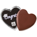 Congrats Dark Belgian Chocolate Message Heart