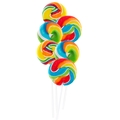 Rainbow Swirl Bouquet Lollipops - 18 CT Box