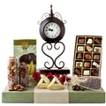Shalach Manos Purim Timeless Elegance Clock Gift Basket 